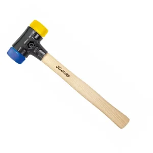 Akce Palička Safety 325 mm Wiha typ 832-15, hickory rukojeť (hlava modrá/žlutá: měkká/středně tvrdá) (WIHA26654)