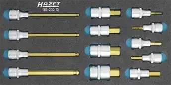 Zlevněný Modul pro nástroje 163-220/13 Adaptér-bity 1/2" , TiN povlak, 13 kusů, modul 1/3