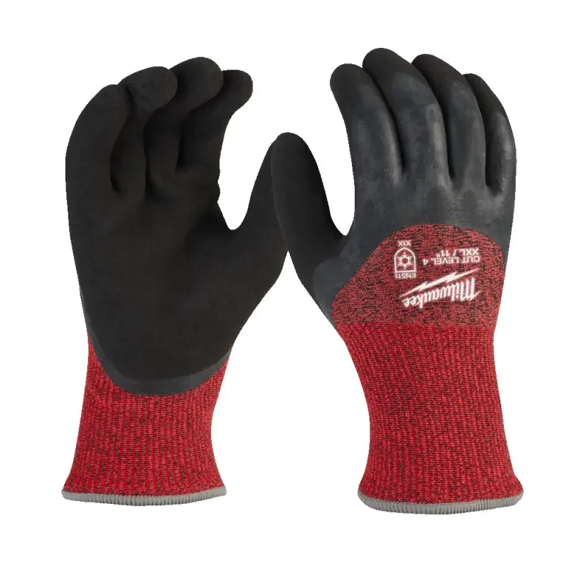 Značkový Pracovní rukavice zimní Milwaukee CUT, ochrana proti proříznutí D, velikost 10 (XL), 1 pár, 4932480614