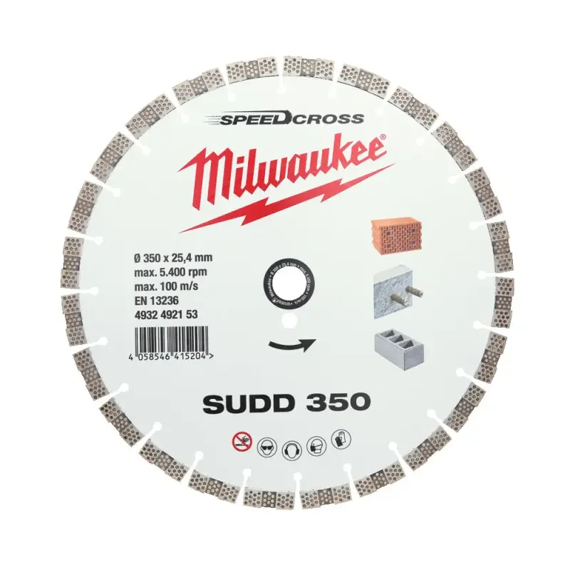 Značkový Diamantový rozbrušovací kotouč Milwaukee SUDD 350 mm - tichý (MI4932492153)