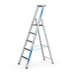 Akce R13 step S stupňový stojací žebřík, eloxovaný, Délka žebříku: 2,43 m