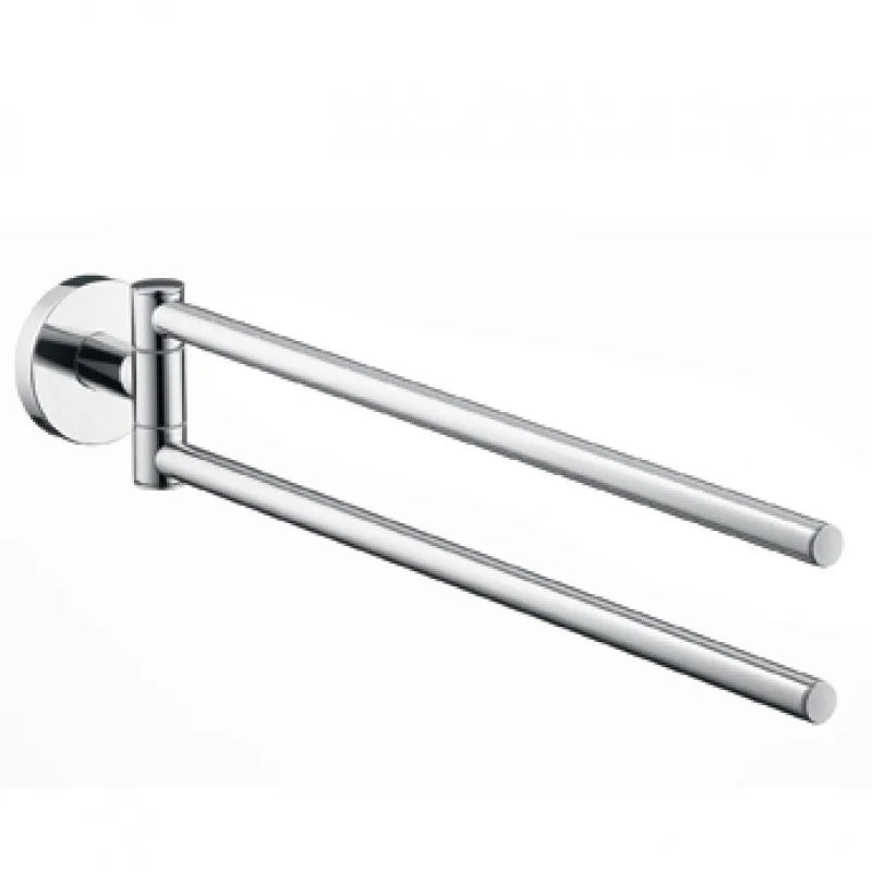Akční Nabídka Hansgrohe LOGIS E/S Držák na ručník dvouramenný, kartáčovaný nikl 40512820