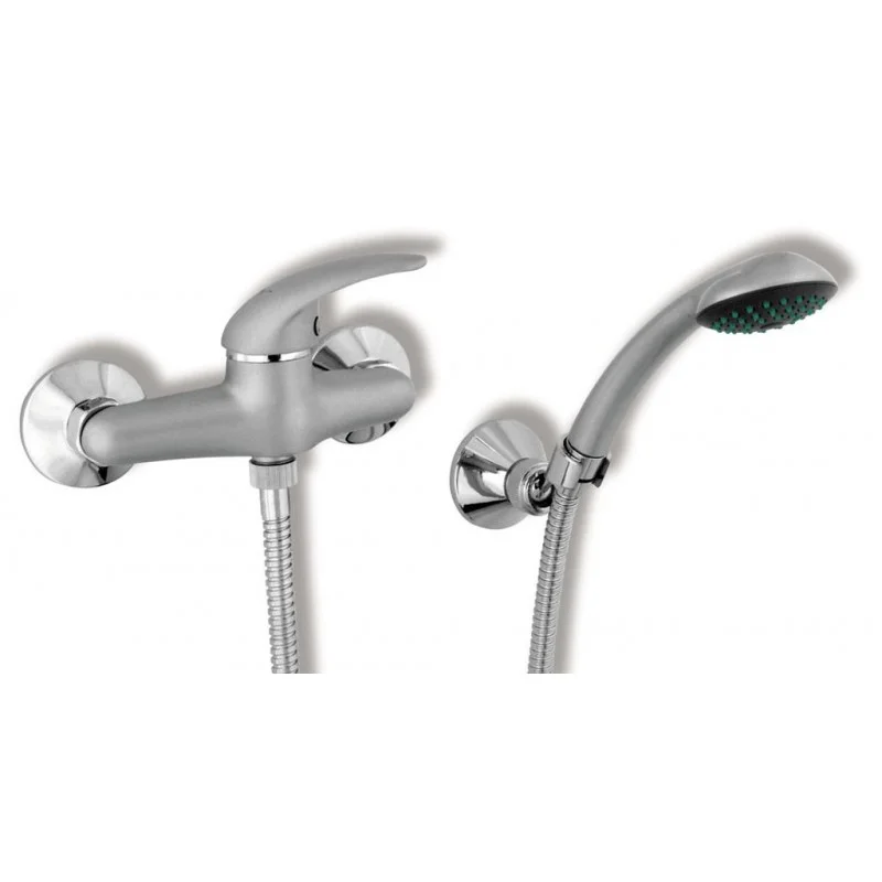 Akční Cena NOVASERVIS METALIA sprchová nástěnná baterie 150 mm satin - chrom - plná 55060,9