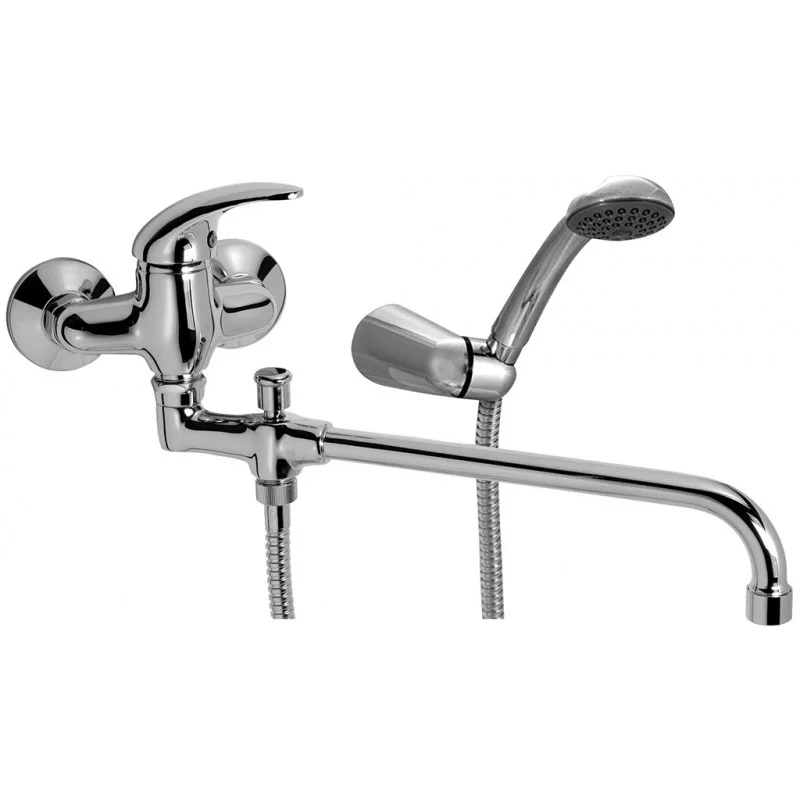 Zlevněný NOVASERVIS METALIA paneláková nástěnná vanová baterie 100mm chrom-plná 55037,0
