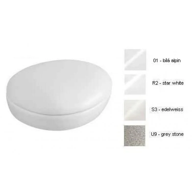 Zlevněný Villeroy & Boch Pure Stone Dekorační dóza 155x60x135 mm bílá alpin