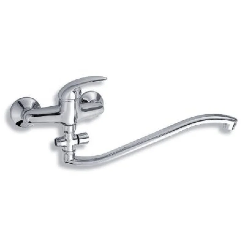 Značkový NOVASERVIS METALIA paneláková nástěnná vanová baterie 150mm chrom-plná 55032/1,0