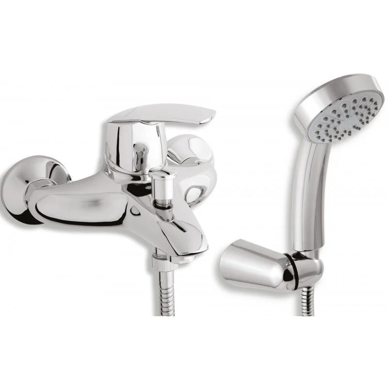 Značkový NOVASERVIS METALIA 56 Vanová nástěnná baterie 150 mm s přísl. chrom-stand. 50020,0