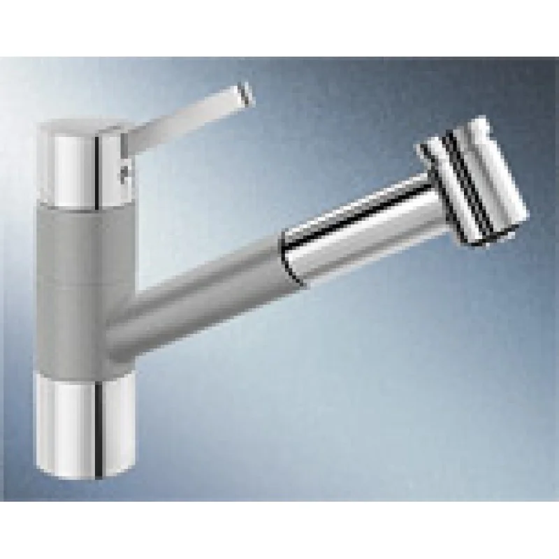 Zlevněný BLANCO Tivo - S dřezová baterie hliníková metalíza /chrom 517611