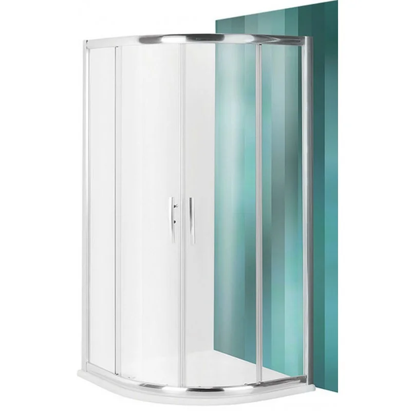 Akce ROLTECHNIK Čtvrtkruhový sprchový kout s dvoudílnými posuvnými dveřmi PXR2N/900 brillant/transparent 531-900R55N-00-02