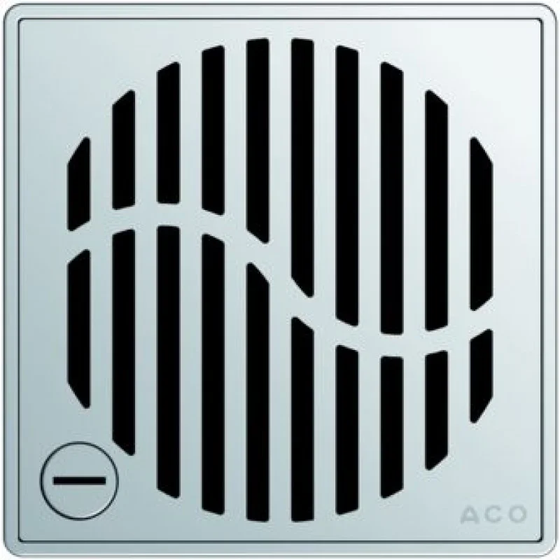 Značkový ACO ShowerPoint rošt 140 x 140 mm, s aretací, Wave 5141.21.28