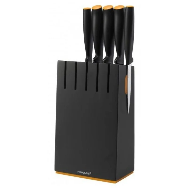 Zlevněný Fiskars Functional Form blok černý s 5 noži (102638) 1014190