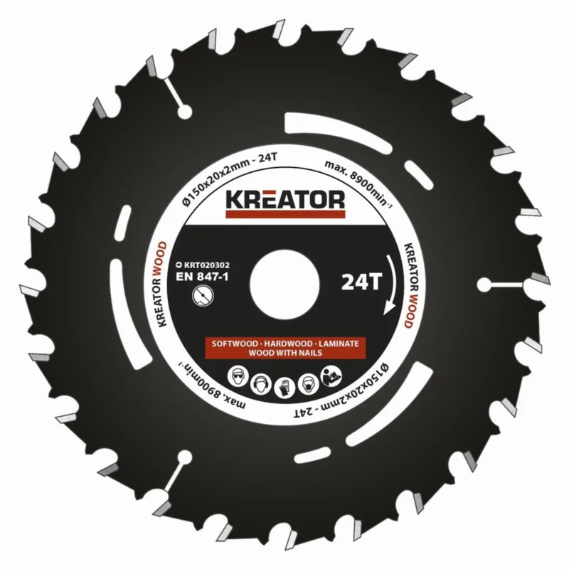 Značkový Kreator KRT020302 Pilový kotouč pro ponorné pily 150mm, 24T
