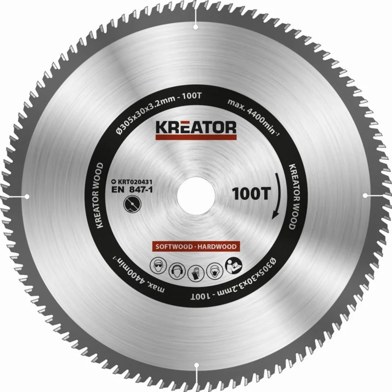 Značkový Kreator KRT020431 Pilový kotouč na dřevo 305mm, 100T