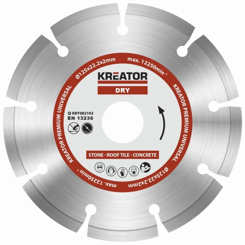 Značkový Kreator KRT082102 Diamantový kotouč segmentový 125mm PREMIUM
