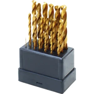 Zlevněný EXTOL CRAFT vrtáky do kovu, sada 19ks, ⌀1-10mm, HSS, 1119A