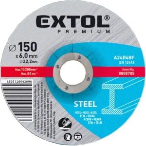Akční Nabídka EXTOL PREMIUM kotouč brusný na ocel, O 150x6,0x22,2mm, 8808705