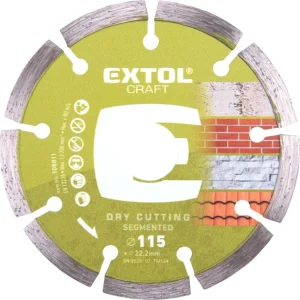 Zlevněný EXTOL CRAFT kotouč diamantový řezný segmentový - suché řezání, O 115x22,2x2mm, 108811