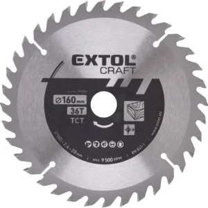 Akční Nabídka EXTOL CRAFT kotouč pilový s SK plátky, O 160x2,4x20mm, 36T, 19104