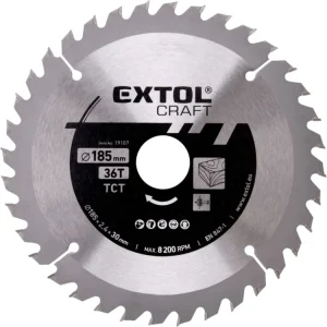 Značkový EXTOL CRAFT kotouč pilový s SK plátky, O 185x2,4x30mm, 36T, 19107