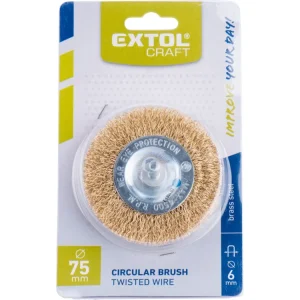 Akční Cena EXTOL CRAFT kartáč okružní pomosazený, O 75mm, 17054