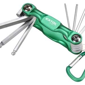 Akce EXTOL CRAFT klíče IMBUS, sada 7ks, 1,5-6mm, 66006