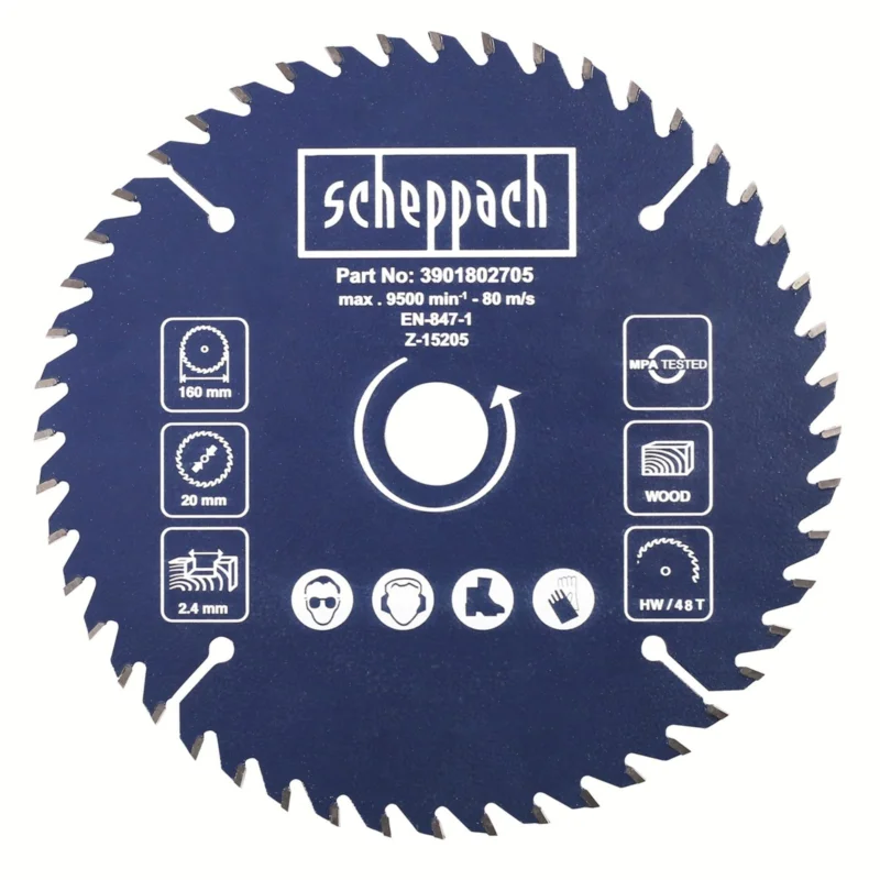 Akce Scheppach Pilový kotouč TCT ( 160 x 20 x 2,4 mm, 48 Z ) pro DIVAR 55 / PL 55
