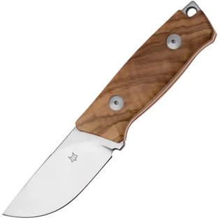 Akční Nabídka Fox-Knives Muzzle pevný nůž, nerezová ocel Becut, saténová čepel, rukojeť z olivového dřeva FX-664 O