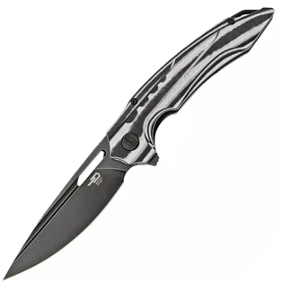 Značkový Bestech ORNETTA N690, Černý stonewash, Vložka s uhlíkovými vlákny a G10 BL02D