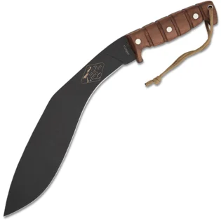 Akční Nabídka ESEE Knives Expat Jaraca Kukri, čepel s černým práškovým povlakem 1075, rukojeti z ořechového dřeva,
