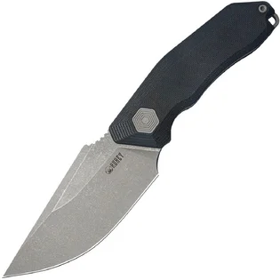 Zlevněný KUBEY Basilisk Pevná čepel Stonewashed 14C28N Černá G10 Kydex pouzdro s Tek-Lok úchytem KU381A