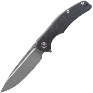Akce Miguron Velona Flipper Skládací Nůž 3.5" Čepel M390 Uhlíkové Vlákno A Bronzově Anodizovaný Titan
