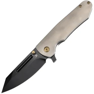 Akce KANSEPT Superhawk Blackwash CPM S35VN 0,157" / 4,0mm Titan s povrchovou úpravou Orange Peel