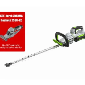 Značkový AKU nůžky na živý plot HT2601E sada ,66cm, 30mm rozteč zubů, 56V/2,5Ah