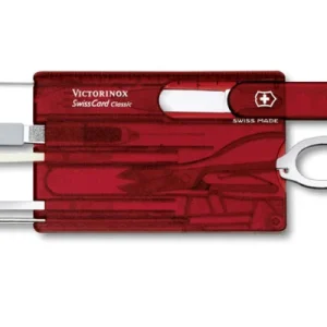 Akce Kapesní nůž Victorinox SwissCard, červený transparent