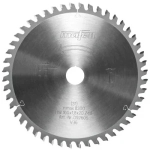 Zlevněný Pilový kotouč Mafell 160x1,2/1,8x20mm, 4 Z49-7, 3WZ/FZ, ALUMINIUM
